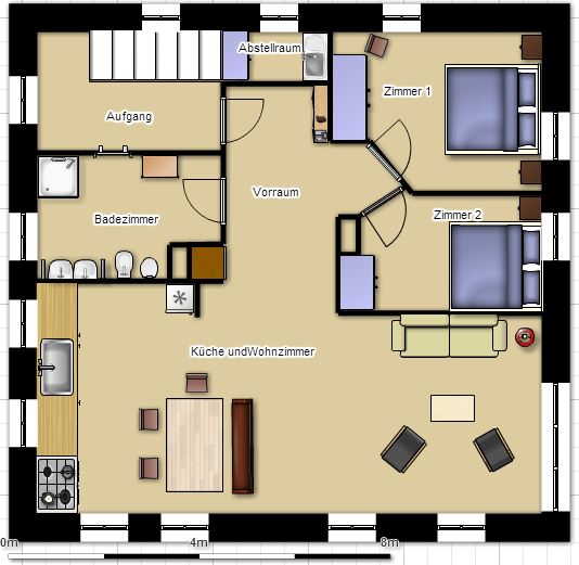 Wohnungsplan Stylisiert